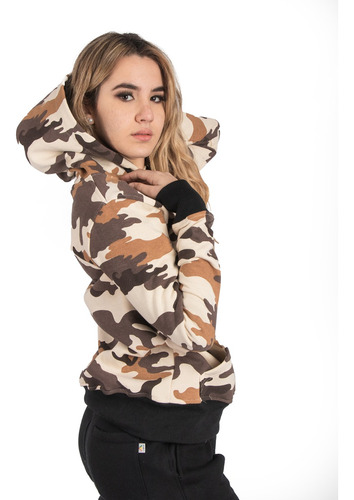 Canguro Hoodie Oversize Hombre Mujer Camuflado Aesthetic A24