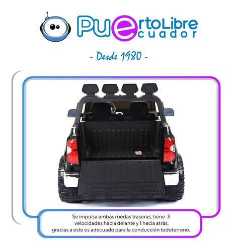 Liquidacion Carro Grande Bateria 2 Niños Toyota + Luces