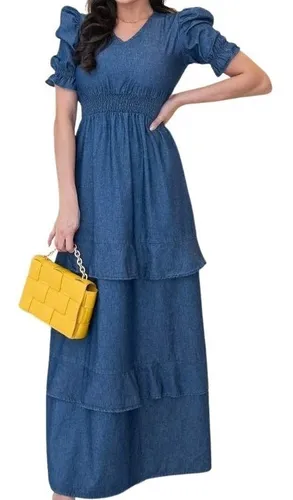 Vestido jeans sol da terra 2025