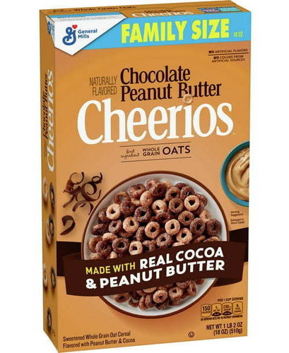 Cheerios Cereal Americano Peanut Butter 510grs