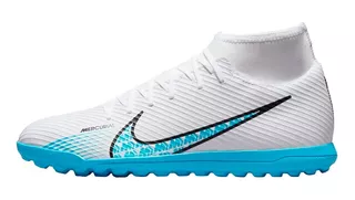 Zapatillas Nike Superfly 9 Club Turf-blanco/azul