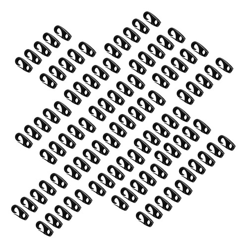 100 Pcs Cordón Elástico Gancho Colgar Cadena Para Red De
