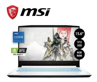 Notebook Msi Sword Intel I7 11800h 8gb 512gb Rtx 3050ti 15,6