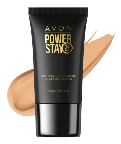 Avon Base De Maquillaje Liquida Power Stay Waterproof Tono Soft honey