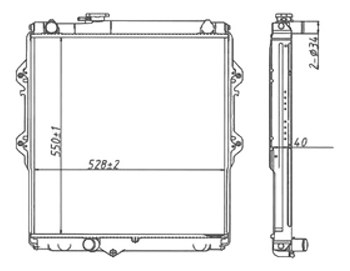 Radiador 3.0 01 Toyota Hilux 2001-2004