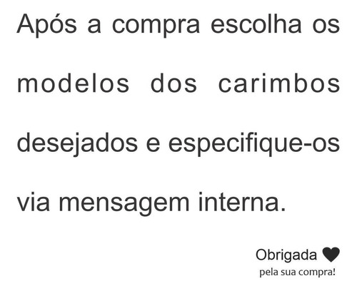 Imagem 2 de 3 de Monte Seu Kit De Carimbos Com Até 30 Modelos Difentes