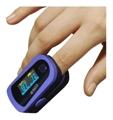 Oxímetro Digital G-tech Portátil De Dedo Oled Graph