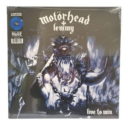 Motorhead Y Lemmy Live To Win Blue Edition Vinilo Nuevo