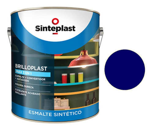 Brilloplast Esmalte  Sintetico Azul Marino  4 Litros