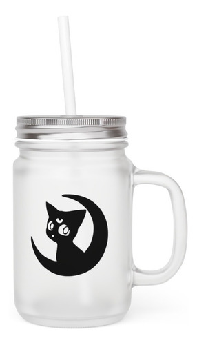 Mason Jar - Sailor Moon - Luna