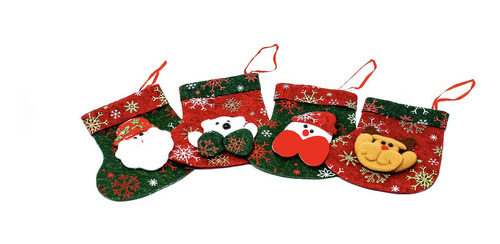 Paquete De 6 Adornos Colgantes Navideños Decorar Arbol Puert