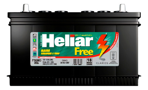 Bateria Heliar 140 Amp 18 Meses De Garantia 58815