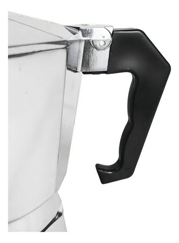 Cafetera Hudson 9 Tazas manual plateada italiana