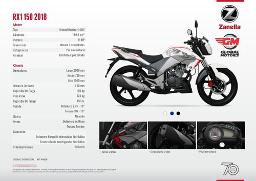 Imagen 11 de 12 de Zanella Rx1 150 - Global Motor's Corrientes