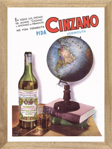 Cinzano , Cuadro, Poster, Bebida, Publicidad         M548