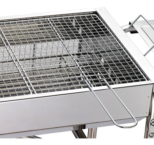 Parrilla De Camping Para Carbon - Medio Tanque Parrillero Gr