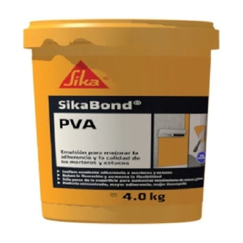 Sikabond Pva Adherente De Morteros X 4 Kg