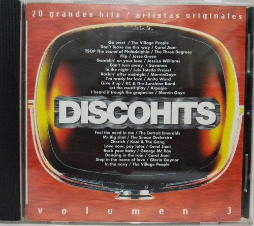 Varios  Disco Hits Volumen 3 Cd Argentina 1997