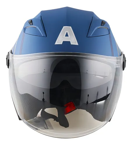 Casco para moto capitan america hotsell