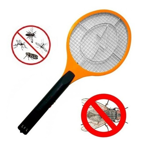 Raqueta electrica mata moscas Mosquitos Raqueta Mata Moscas Arañas Portable 