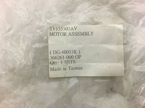 Sv155507av Motor Assembly Dg-40015k Ccf