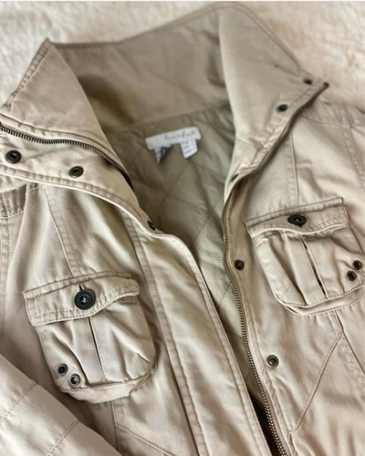 Campera Zara Beige 100% Algodón Talle S