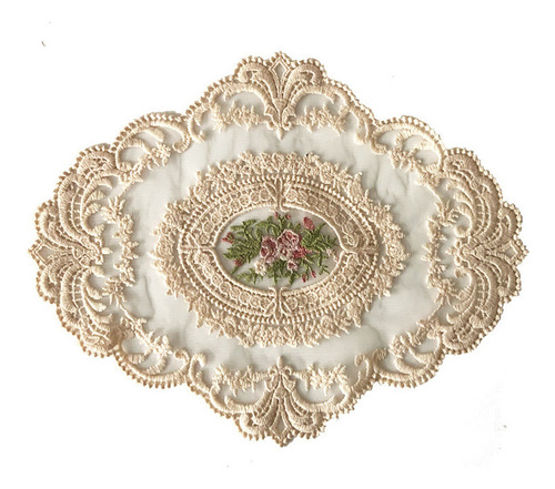 Mantel De Mesa Doilies A Prueba De Polvo, De Algodón
