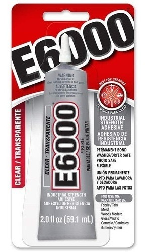 E6000 2 Oz 59.1 Ml Pegamento Adhesivo Industrial Manualidade