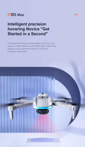 Drone K105 Max Plegable Wifi Fpv Detección De Obstáculos