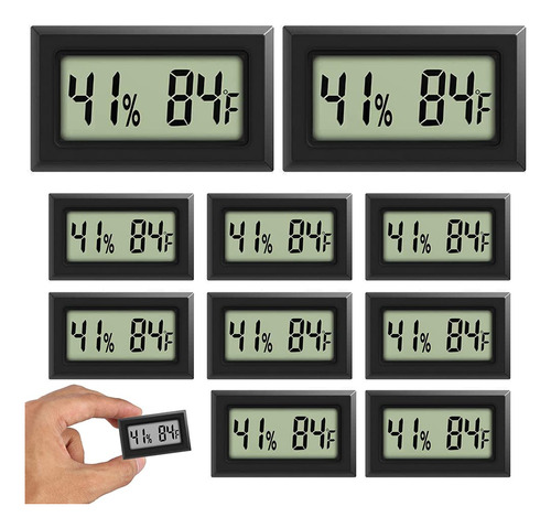 Rojuna Mini Termmetro Higrmetro, Pantalla Lcd De Gran Nmero