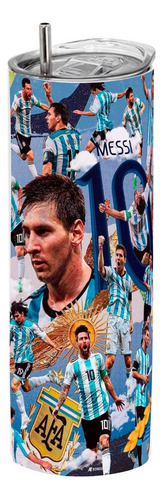 Termo Skinny Café 20 Oz - Lionel Messi Argentina #14