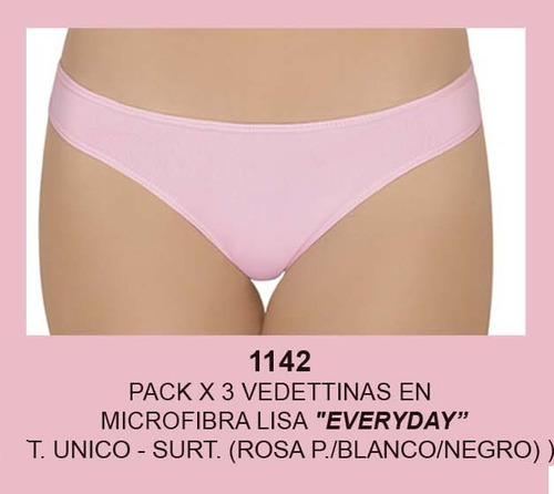 Pack X 3 Vedetinas  Marcela Koury De Microfibra  Art 1142