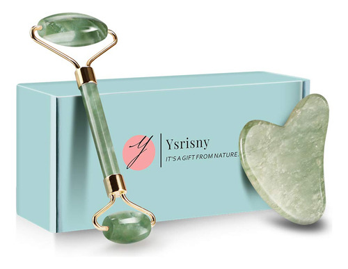 Jade Roller Y Gua Sha Set Ysrisny Para Rostro Antienvejecimi