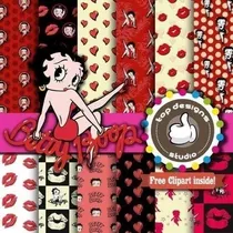 Comprar Kit Imprimible Pack Fondos Clipart - Betty Boop