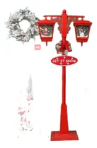 Comprar Farol Doble Navideño Musical Movimiento Con Caida De Nieve