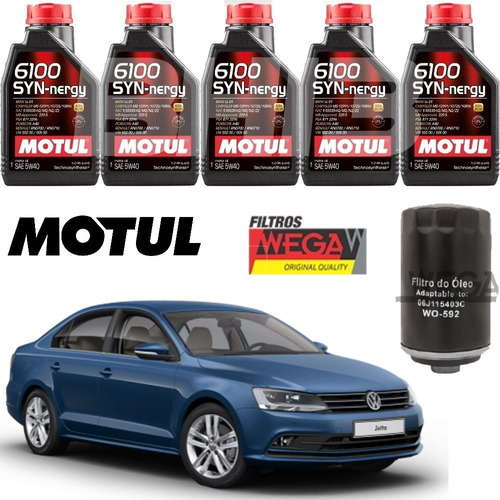 Jetta Tsi 2.0 200cv Troca De Óleo Motul 5w40 Wega Wo592