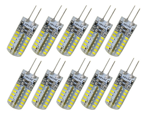10 Bombillas G4 Dc 12 V 3,5 W 170 Lm 6000-6500 K Smd 3014 48