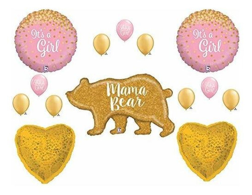 Globos De Fiesta Infantil Mama Bear It's A Girl Shower Party