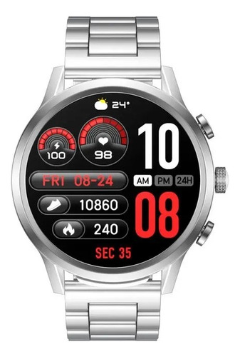 Reloj Smartwatch Mistral Smt-ts68-08 Ø52mm Malla De Acero