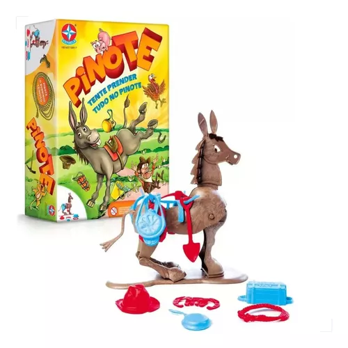 Jogo Pinote Original Estrela Burrinho Pula Brinquedo Família