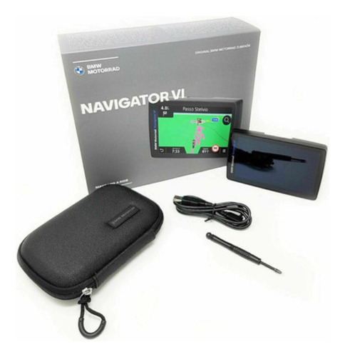 Sistema Navigator Vi Completo Bmw Motorrad Cor Preto