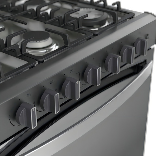 Estufa Empotrable A Gas Acros 30 Tittanio Abr7140g Color Gris Titanio