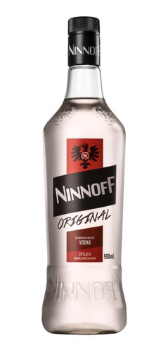 Vodka Destilada Ninnoff Garrafa Vidro 900 Ml A Mais Suave