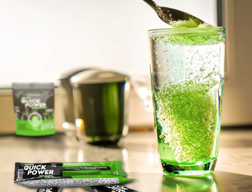 Suplemento alimenticio en polvo Quick Power Time Release, 200 g, sabor a uva verde