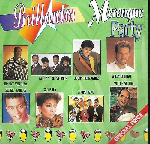 Johnny Ventura Willy Chirino Grupo Wao Cd Merengue Party 