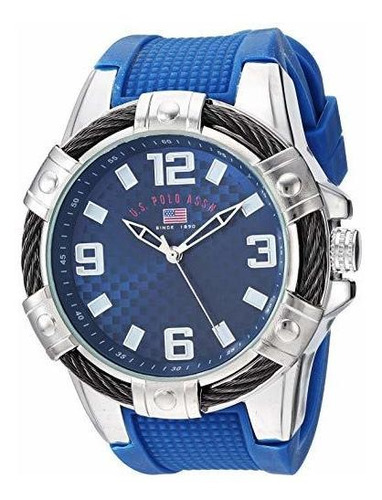 Reloj De Cuarzo Para Hombre Con Correa De Caucho, Azul,...