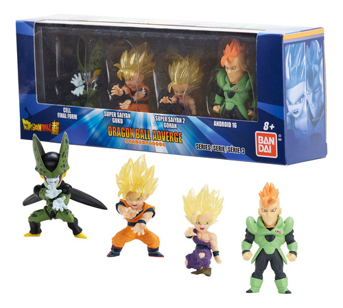 Dragon Ball Adverge - 4 Personajes - Serie 3 - Marca Bandai