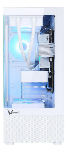 Gabinete Mid Tower Formula V Crystal Z1+ Blanco 3 Fan