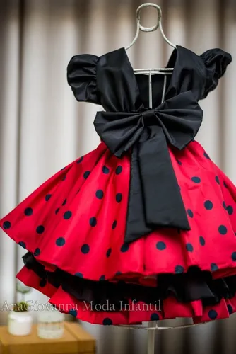 Roupa da minnie vermelha para best sale aniversario de 1 ano