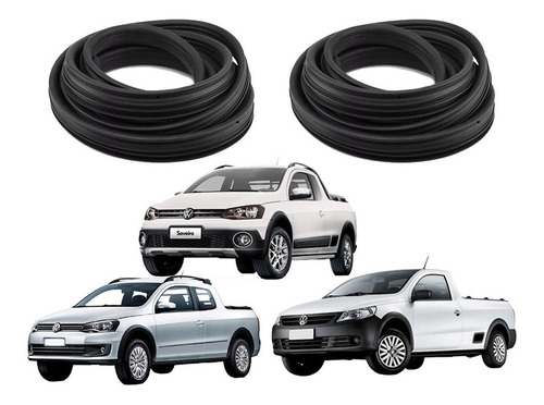 Borracha 2 Portas Original Saveiro Cross 1.6 8v 2014
